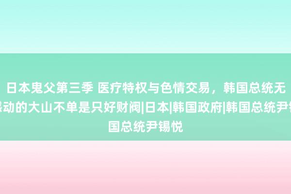 日本鬼父第三季 医疗特权与色情交易，韩国总统无法撼动的大山不单是只好财阀|日本|韩国政府|韩国总统尹锡悦