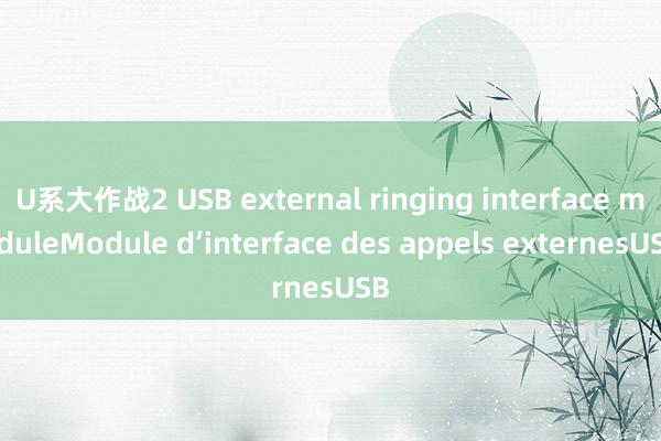 U系大作战2 USB external ringing interface moduleModule d’interface des appels externesUSB